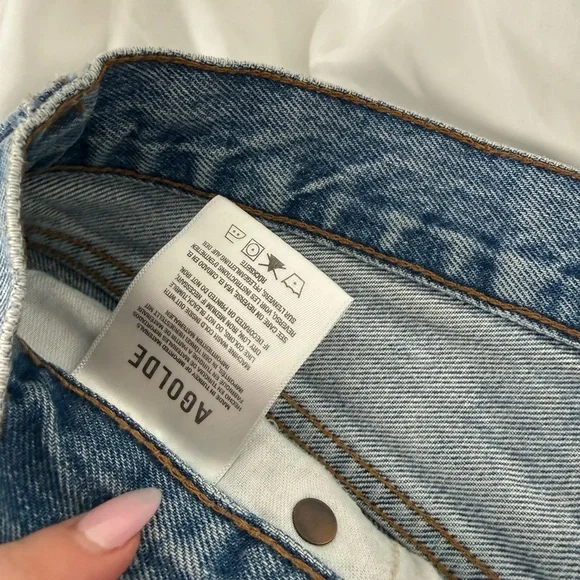Agolde Light Blue Straight Leg Jeans